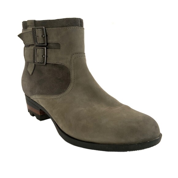 Sorel Bootie 9.5 Green Leather Lolla Buckle Harness - Picture 1 of 12